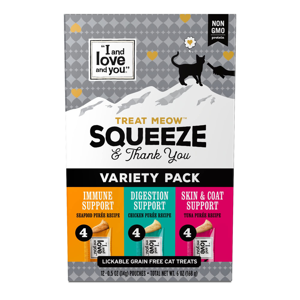 I AND LOVE AND YOU Treat Meow – sachet ouverture, dégustation facile et interactive.