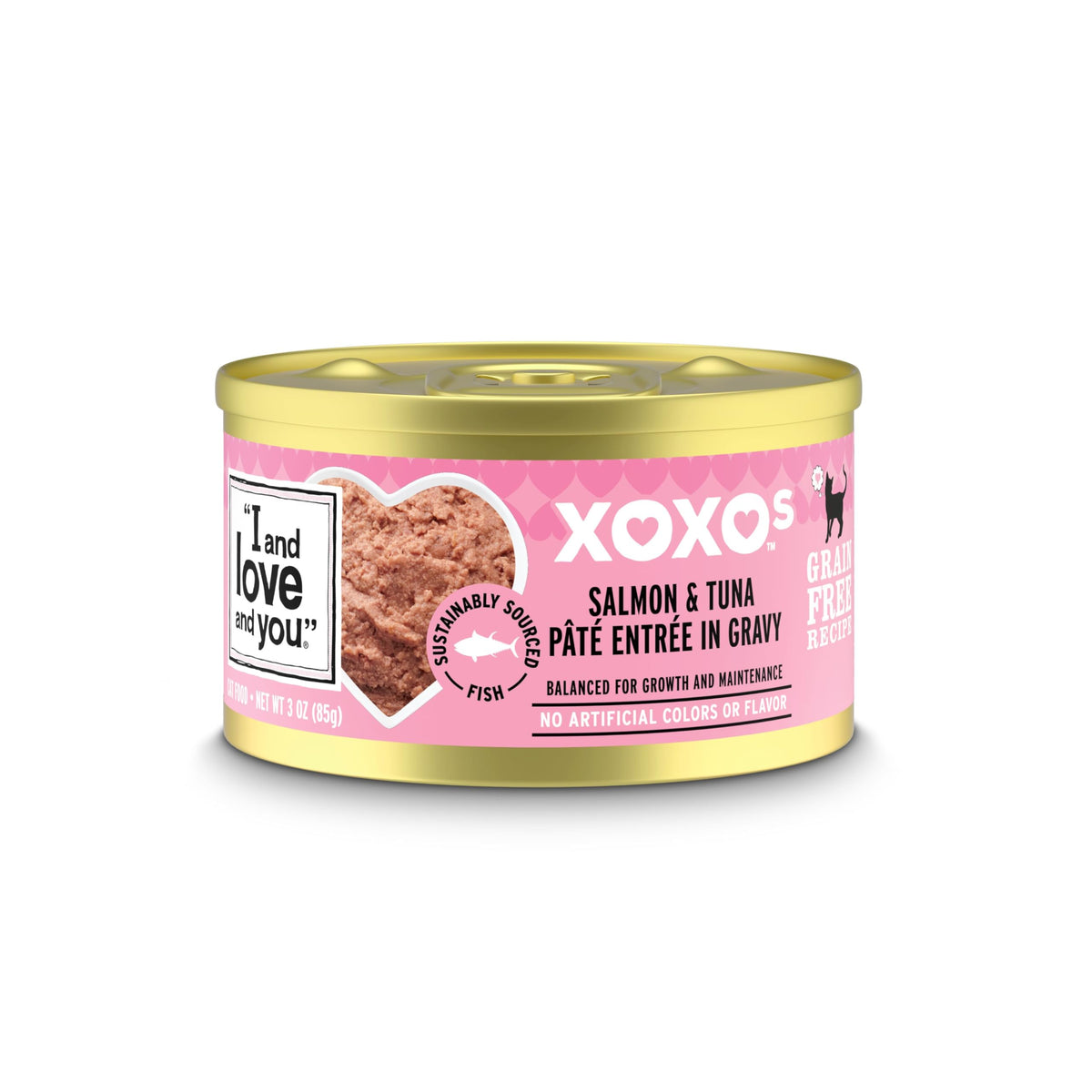 XOXOs pâté saumon-thon I AND LOVE AND YOU, texture onctueuse et oméga-3.