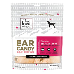 i-et-amour-et-toi - Oreilles de boeuf, friandise naturelle pour chien, morsure durable