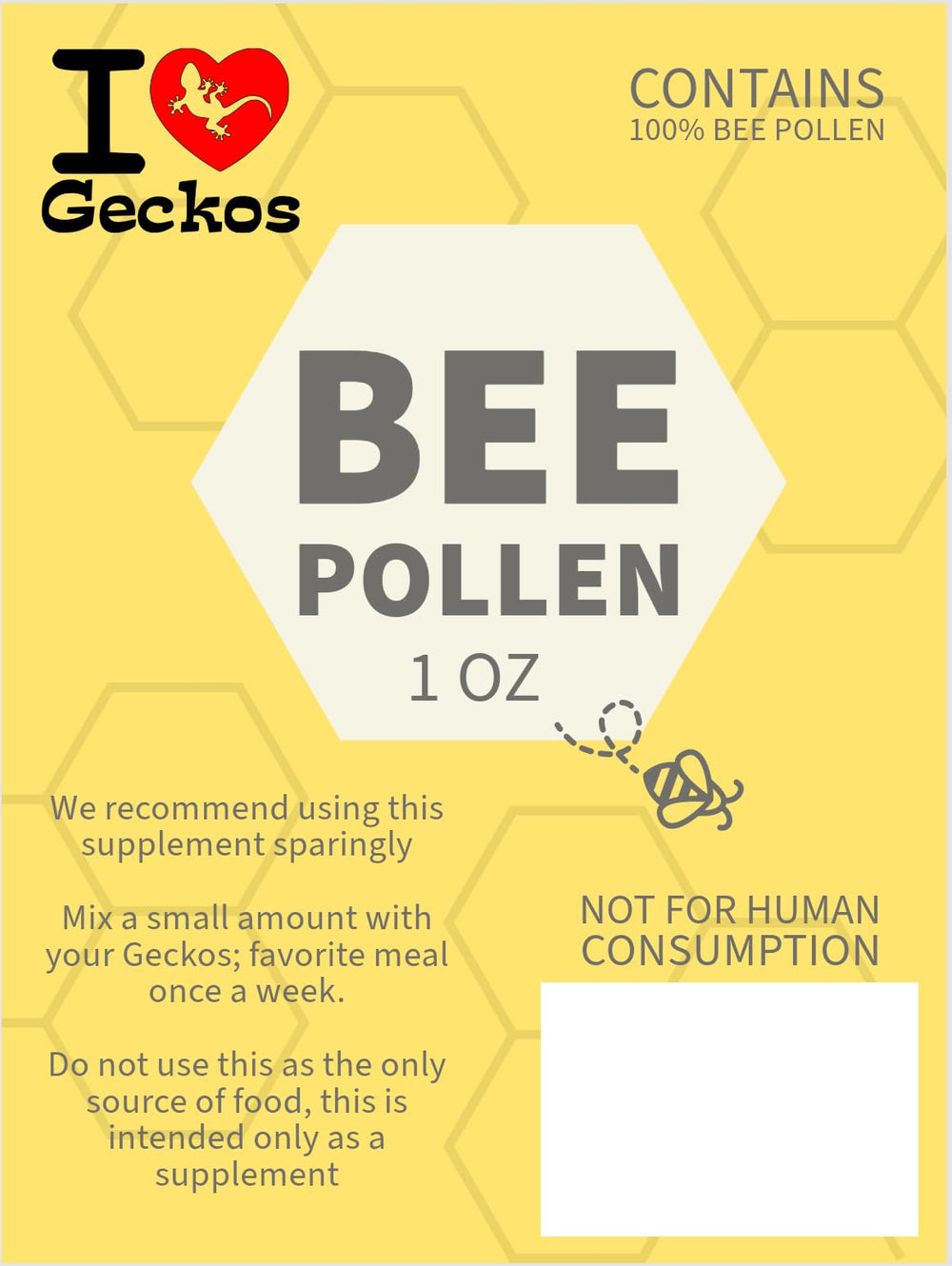 Mise en place du doseur pour le pollen I Heart Geckos, usage facilité.