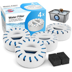 Filtre IAD pour fontaine chien grand, remplacement 4-pack améliore l'eau du quotidien.