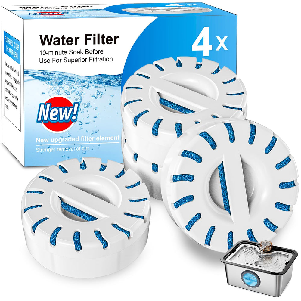 Filtre iad remplacement grande chien 4-pack pour eau plus propre.