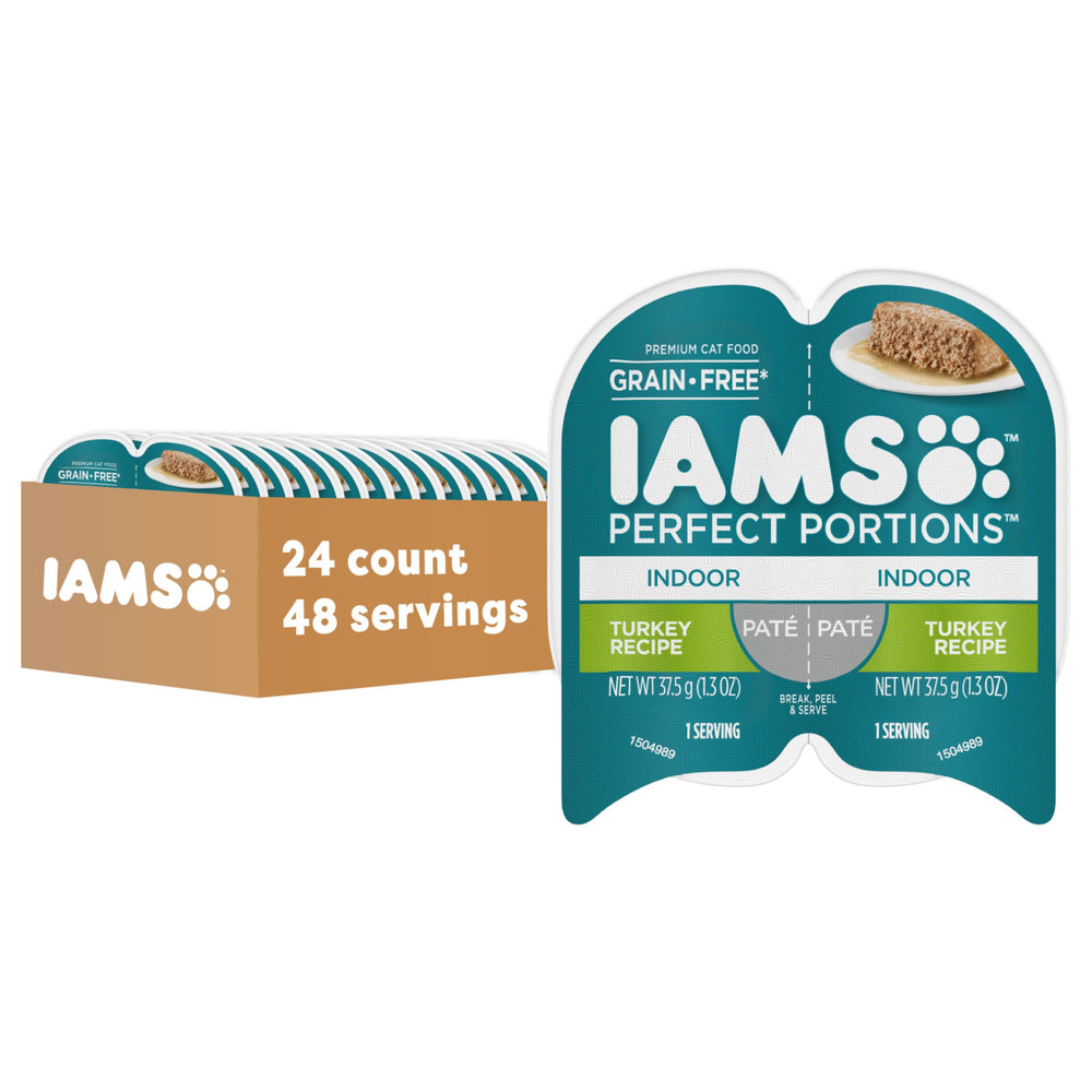 IAMS Perfect Portions Pâté Dinde: portions individuelles fraîches pour une alimentation équilibrée du chat