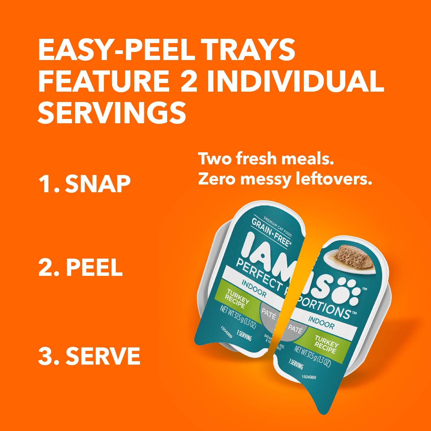Ouverture facile des portions individuelles pour un service rapide