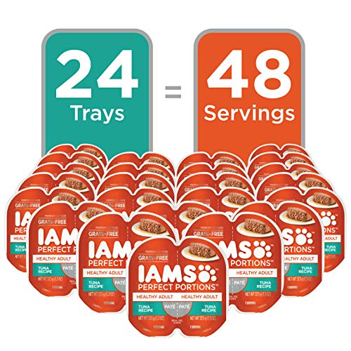 IAMS Perfect Portions emballage double avec deux portions fraîches prêtes à servir.