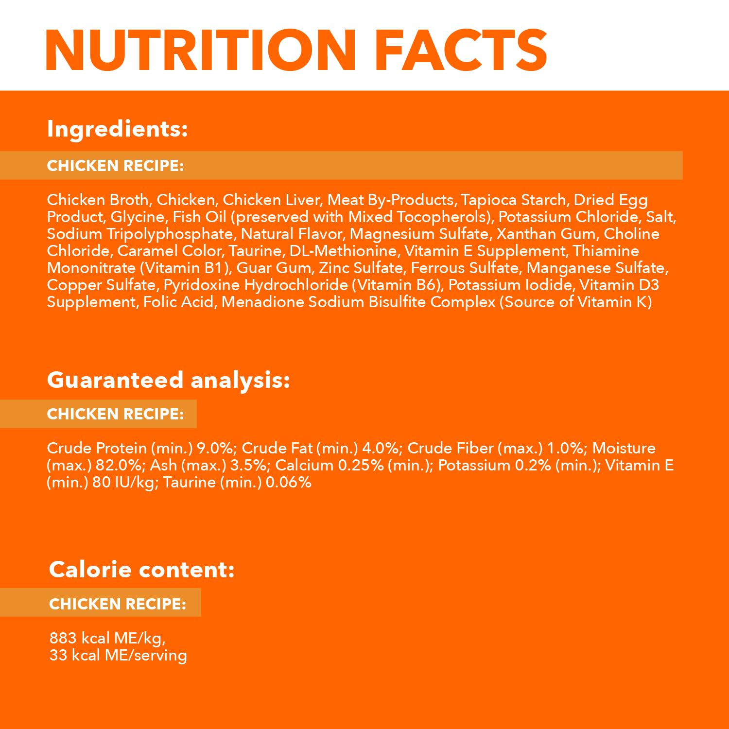 IAMS Perfect Portions, recette sans céréales pour chats adultes.