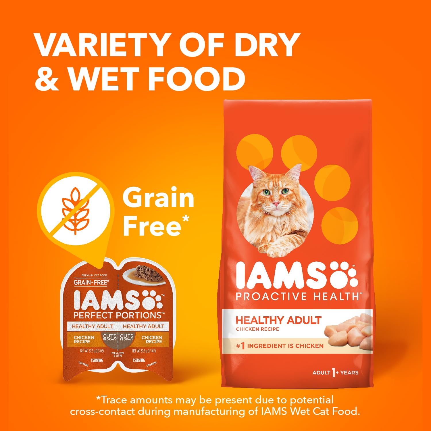 IAMS Perfect Portions, emballage pratique en portions individuelles.