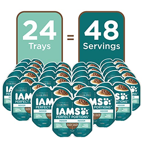 IAMS Perfect Portions thon dans sauce juteuse offre un repas appétissant et hydratant.