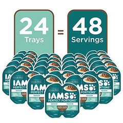 IAMS Perfect Portions thon dans sauce juteuse offre un repas appétissant et hydratant.