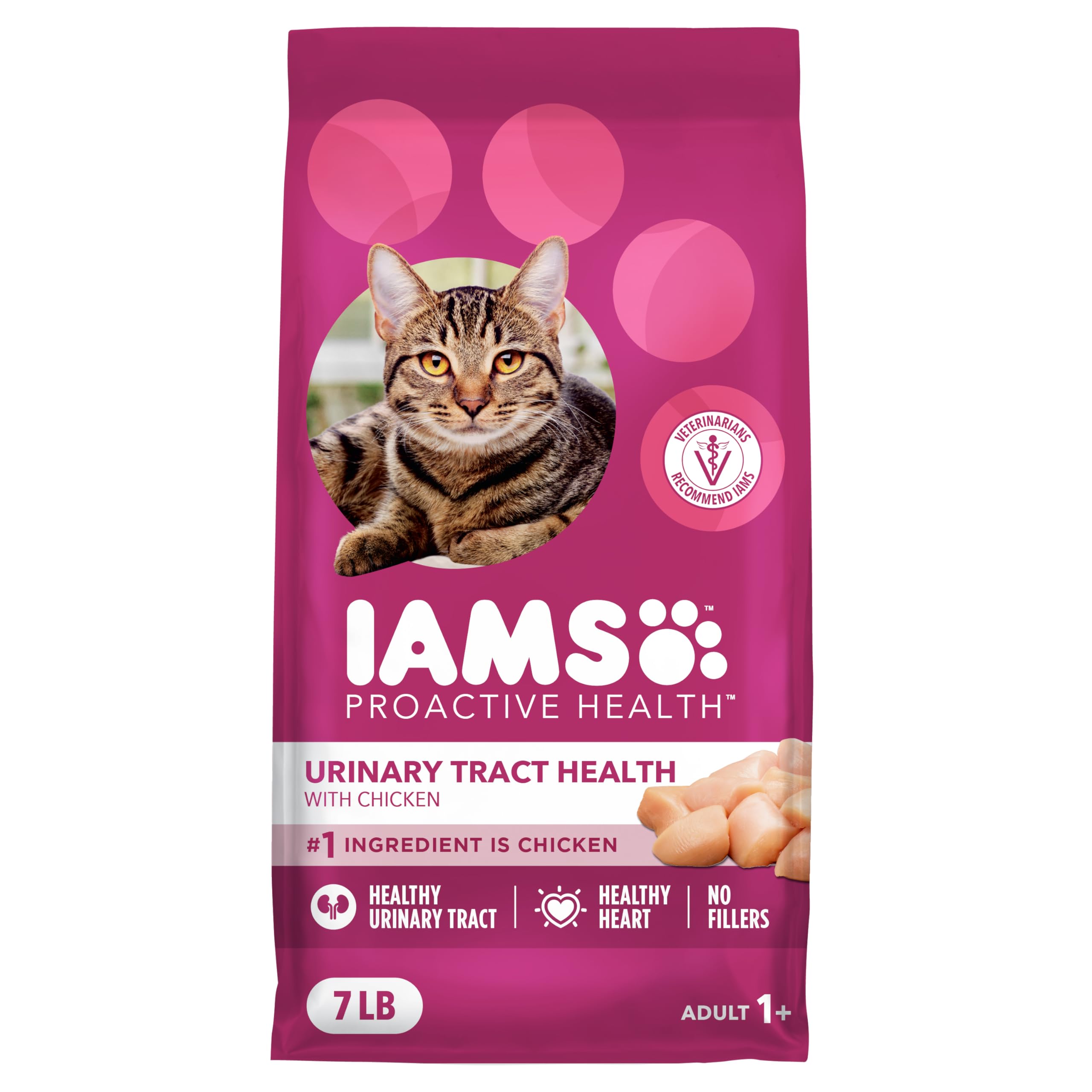 IAMS Proactive Health – sac de croquettes poulet pour chat, format 3,2 kg, pratique pour le quotidien.