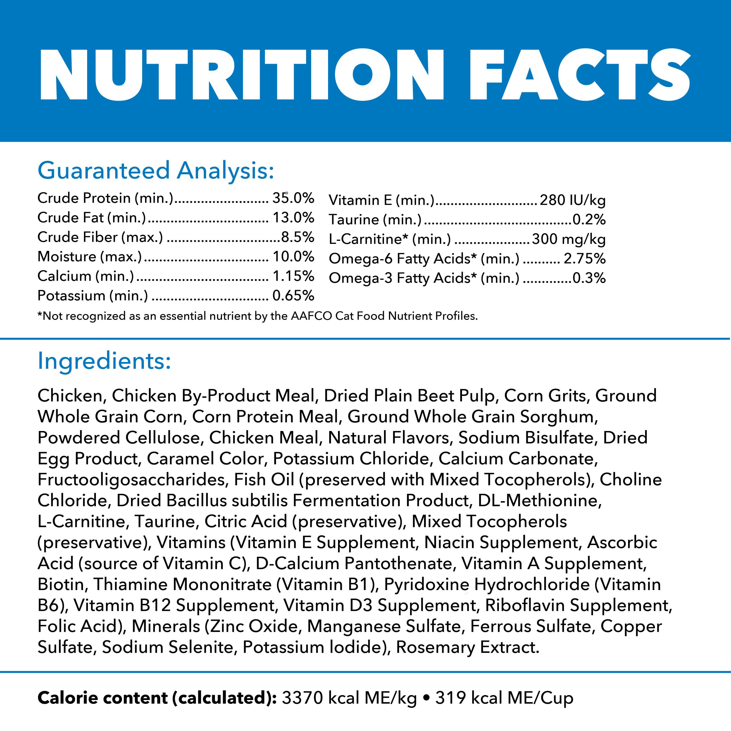 IAMS Proactive Health Chat—sans additifs artificiels pour une alimentation naturelle.