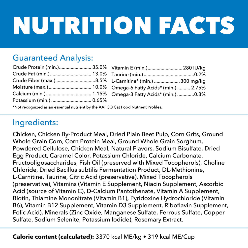 IAMS Proactive Health Chat—sans additifs artificiels pour une alimentation naturelle.