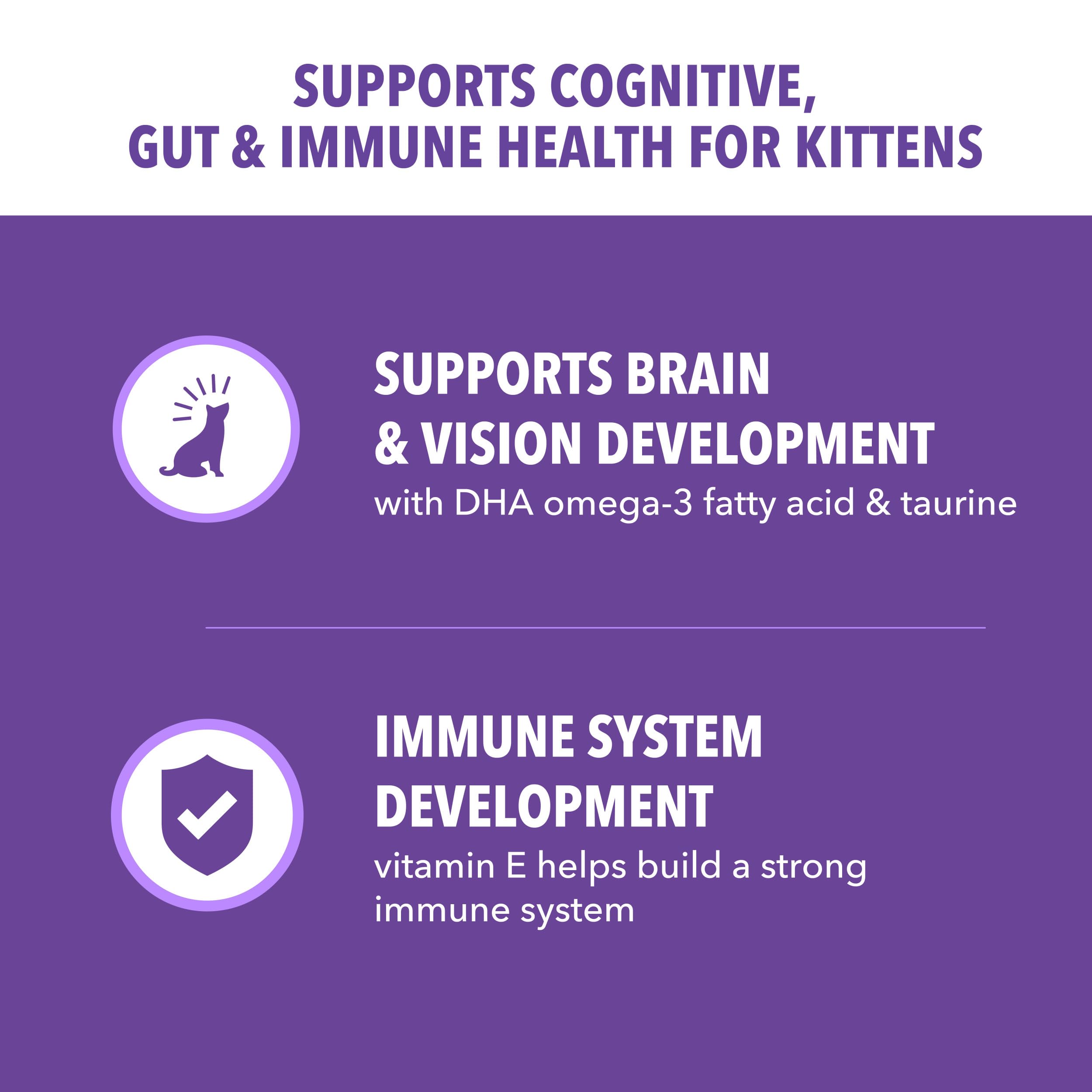 IAMS Proactive Health Chaton oméga-3 DHA favorise cerveau et vision