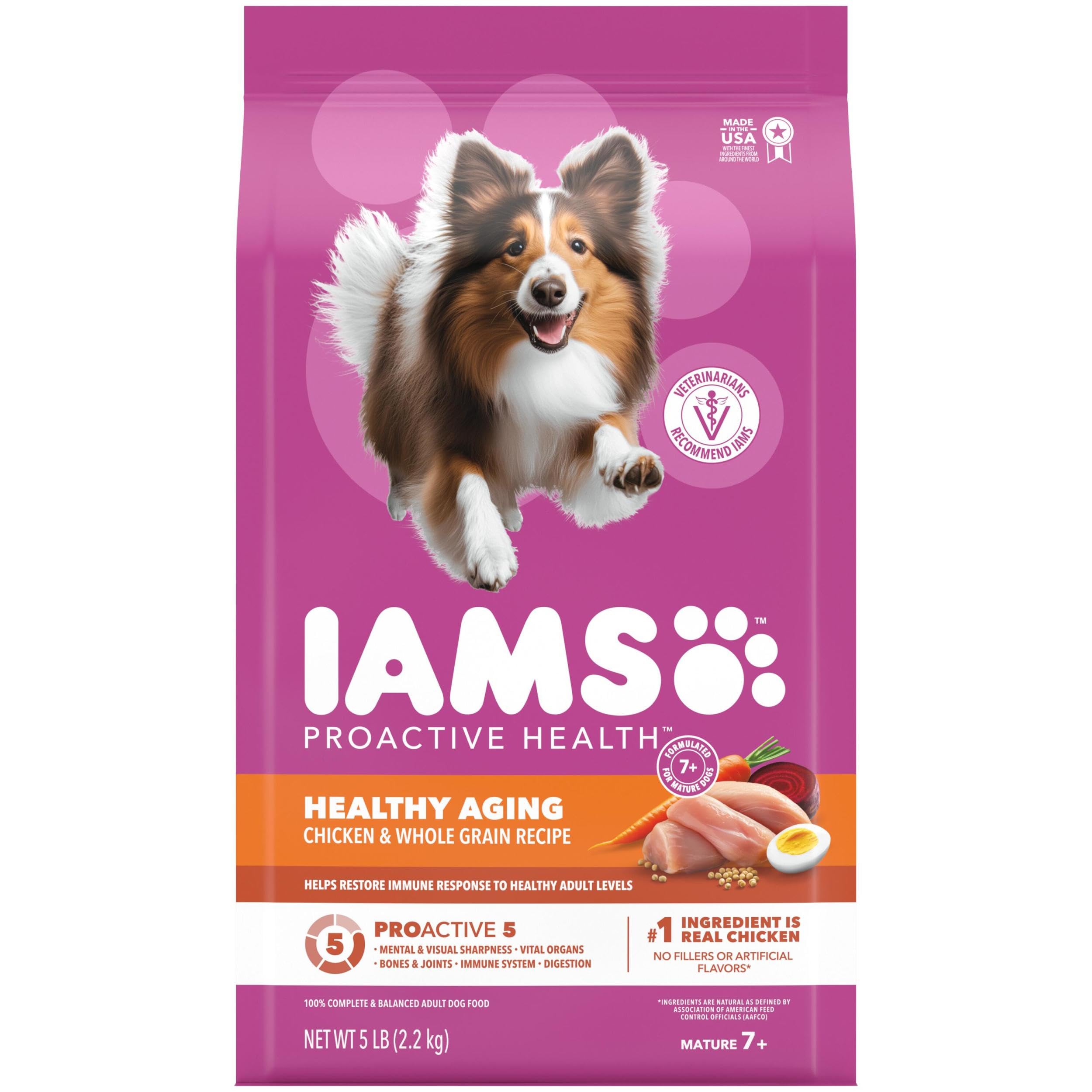 IAMS Proactive Health Healthy Aging croquettes poulet: protéine principale.