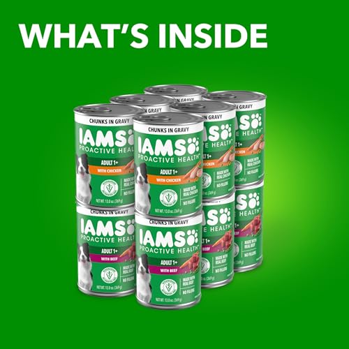 IAMS Proactive Health, morceaux de boeuf dans la sauce, soutien potentiel des muscles.