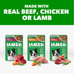 IAMS Proactive Health, sachet agneau pour chien adulte, saveur variée