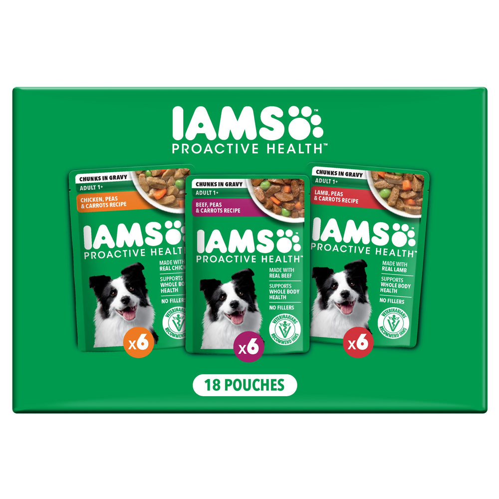 IAMS Proactive Health, sachet boeuf pour chien adulte, soutien musculaire