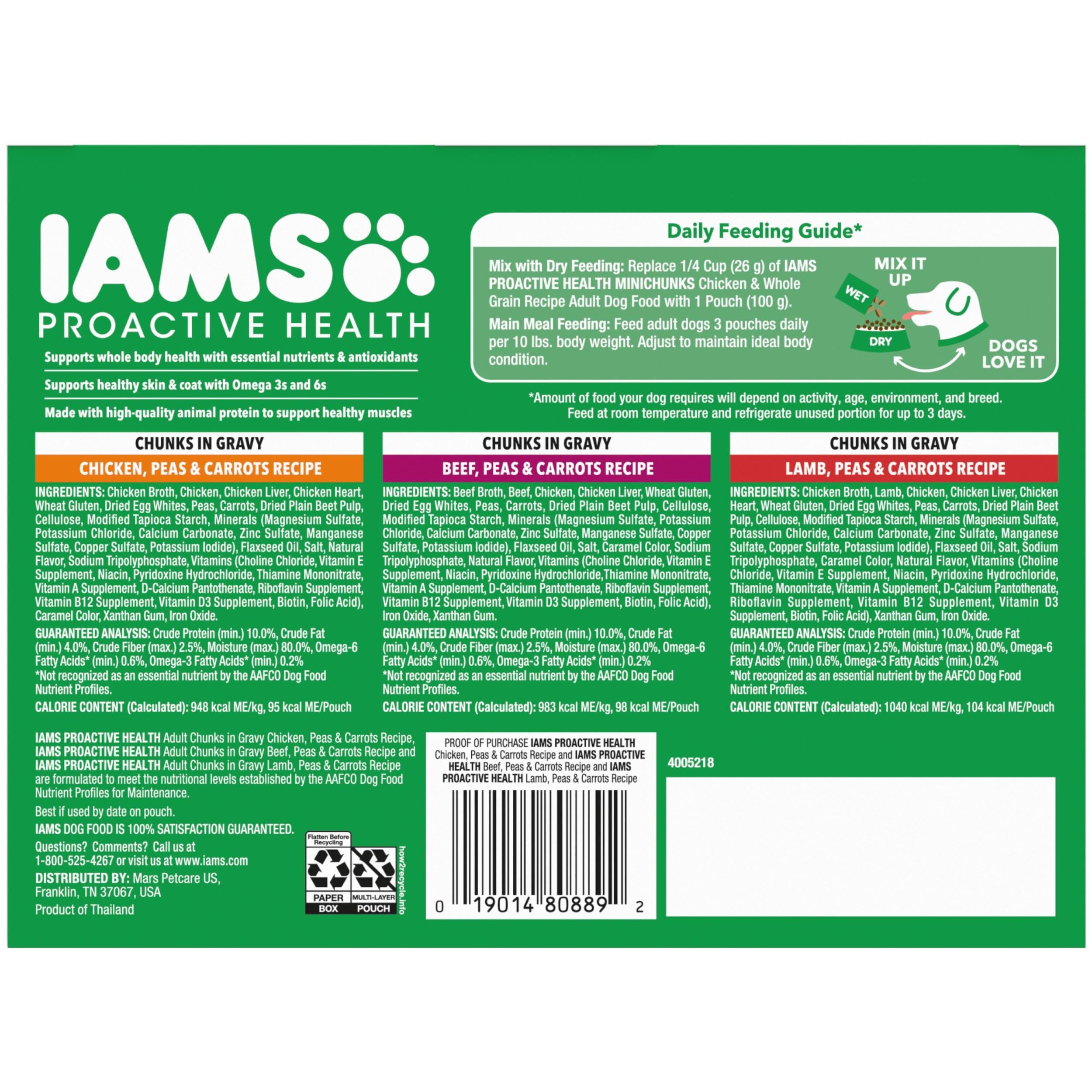 IAMS Proactive Health, sachets individuels faciles à doser lors des repas