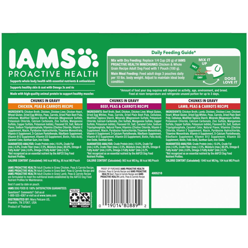 IAMS Proactive Health, sachets individuels faciles à doser lors des repas