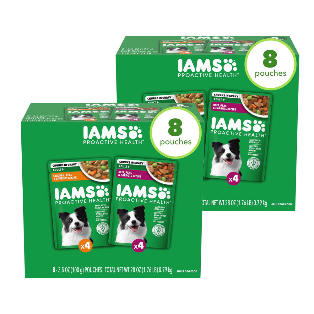 IAMS Proactive Health — nourriture humide pour chien adulte au poulet, soutient des muscles forts.