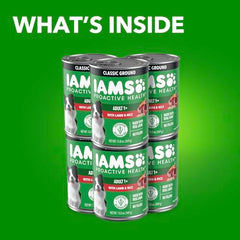 Assiette de pâté d'agneau et riz IAMS Proactive Health pour chien adulte