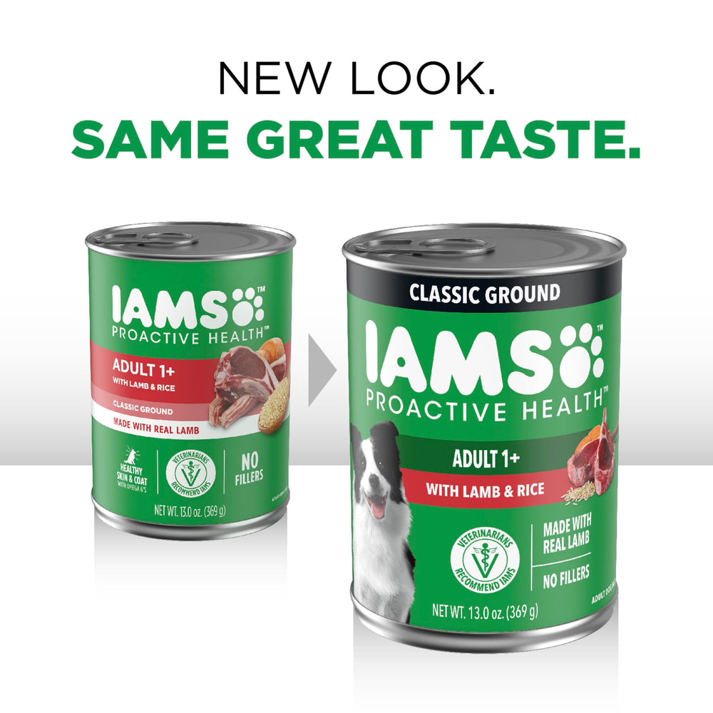 Pâté humide IAMS Proactive Health à l’agneau et riz, portion idéale