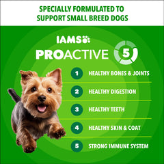 IAMS Proactive Health Petite Race – sac 5-lb pratique pour petite race.