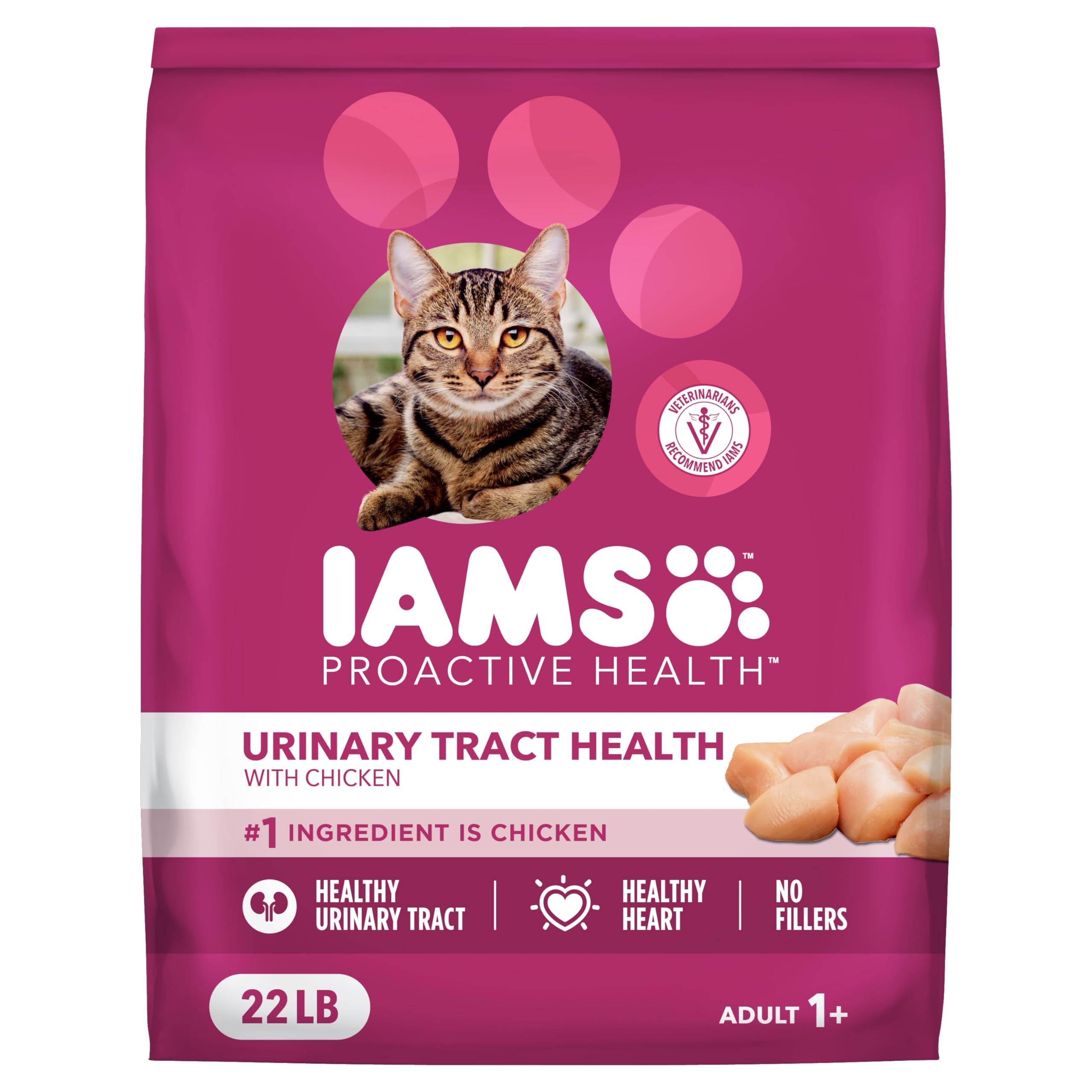IAMS Proactive Health: sac-chat-adulte-poulet, repas équilibré et pratique.