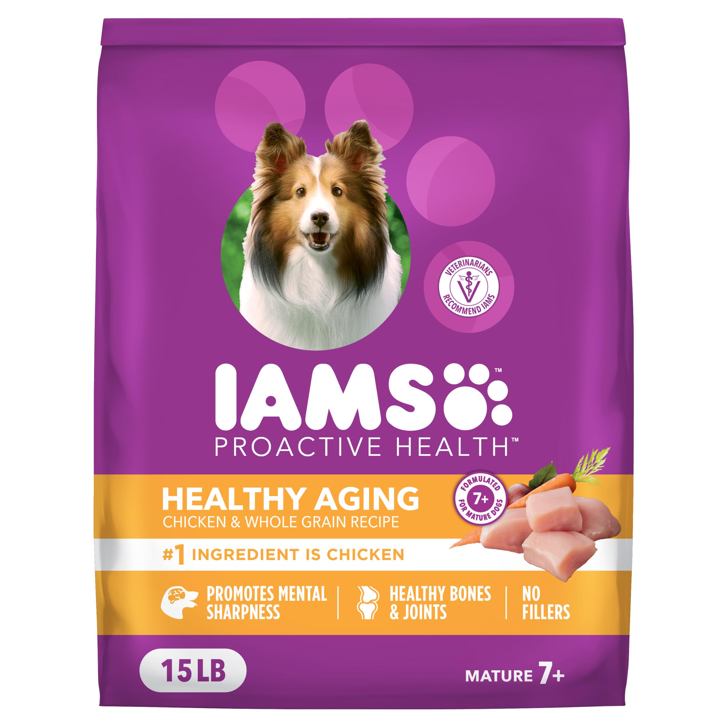 IAMS Proactive Health sac pour chien de grande race, 15 lb, format pratique