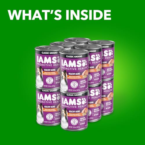 IAMS Proactive Health Senior Wet Food Poulet-Riz Ingrédients: protéines élevées pour muscles