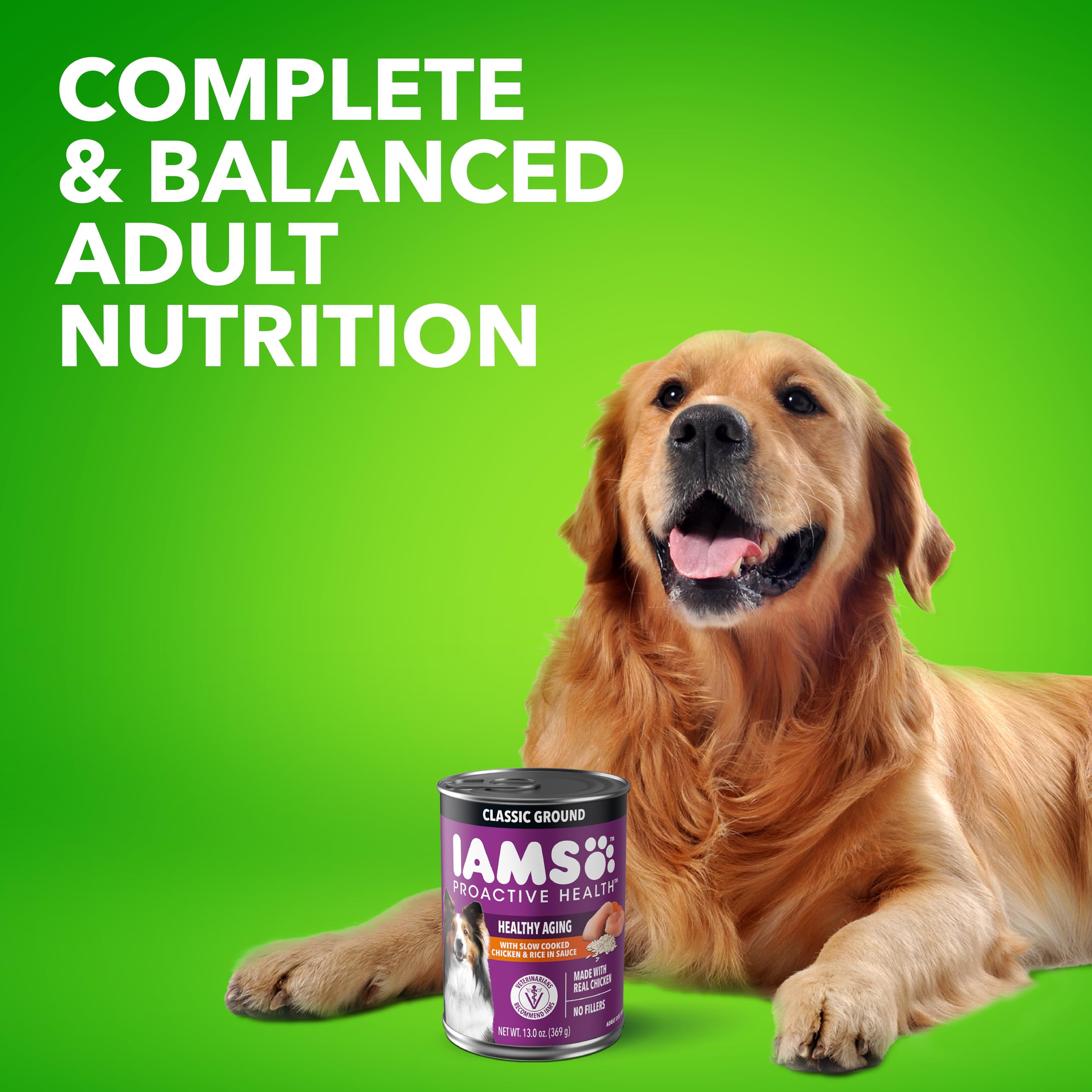 IAMS Proactive Health Senior Wet Food Texture tendre: facilite la mastication