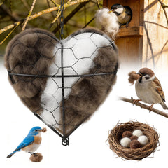 Iaolose cœur-nid-alpaga : refuge chaleureux pour petits oiseaux.