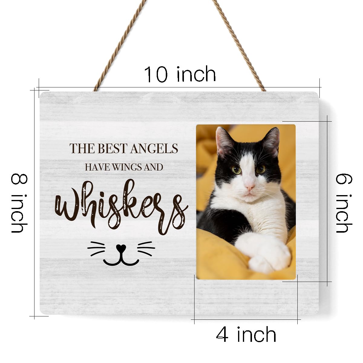 Cadre IAXIC pour chat en bois – bureau élégant pour préserver vos souvenirs.