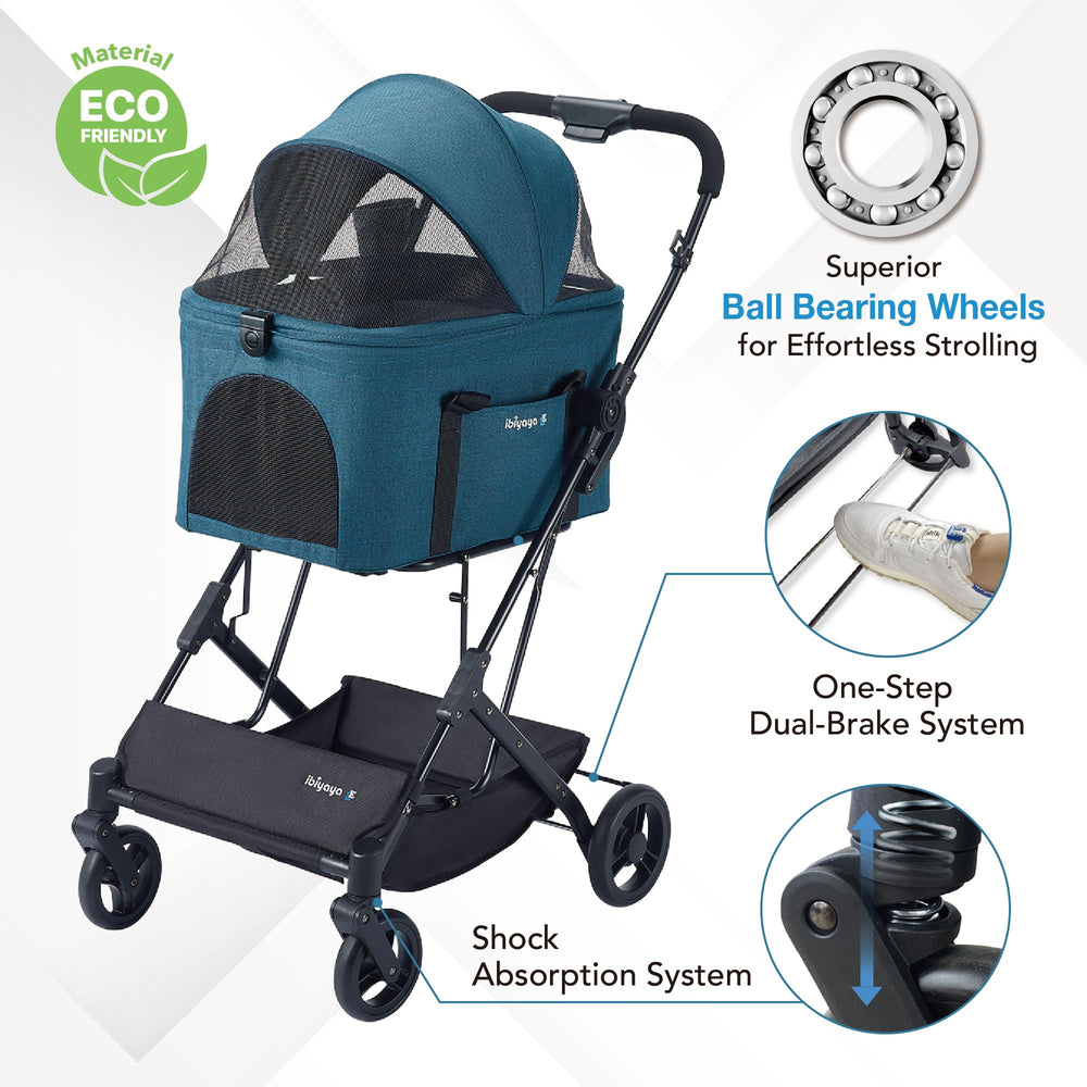 ibiyaya Essential – Porte-bébé détachable pour animaux prêt à l’utilisation