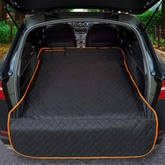 iBuddy cargo liner avec chien dans coffre, imperméable et facile a nettoyer