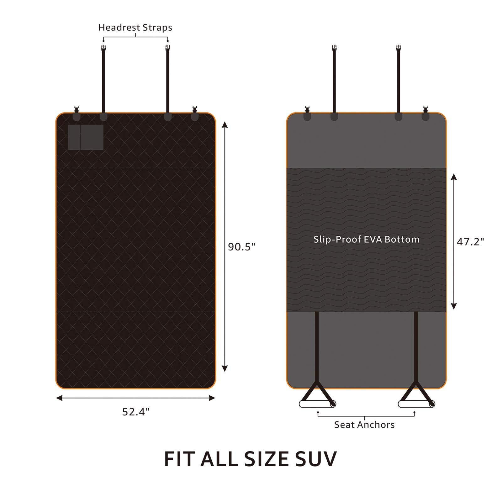 iBuddy cargo liner, protection des cotes et de linterieur du SUV