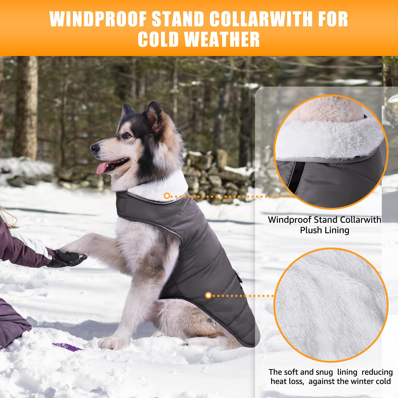Doublure en fleece iBuddy pour un confort chaud lors des sorties.