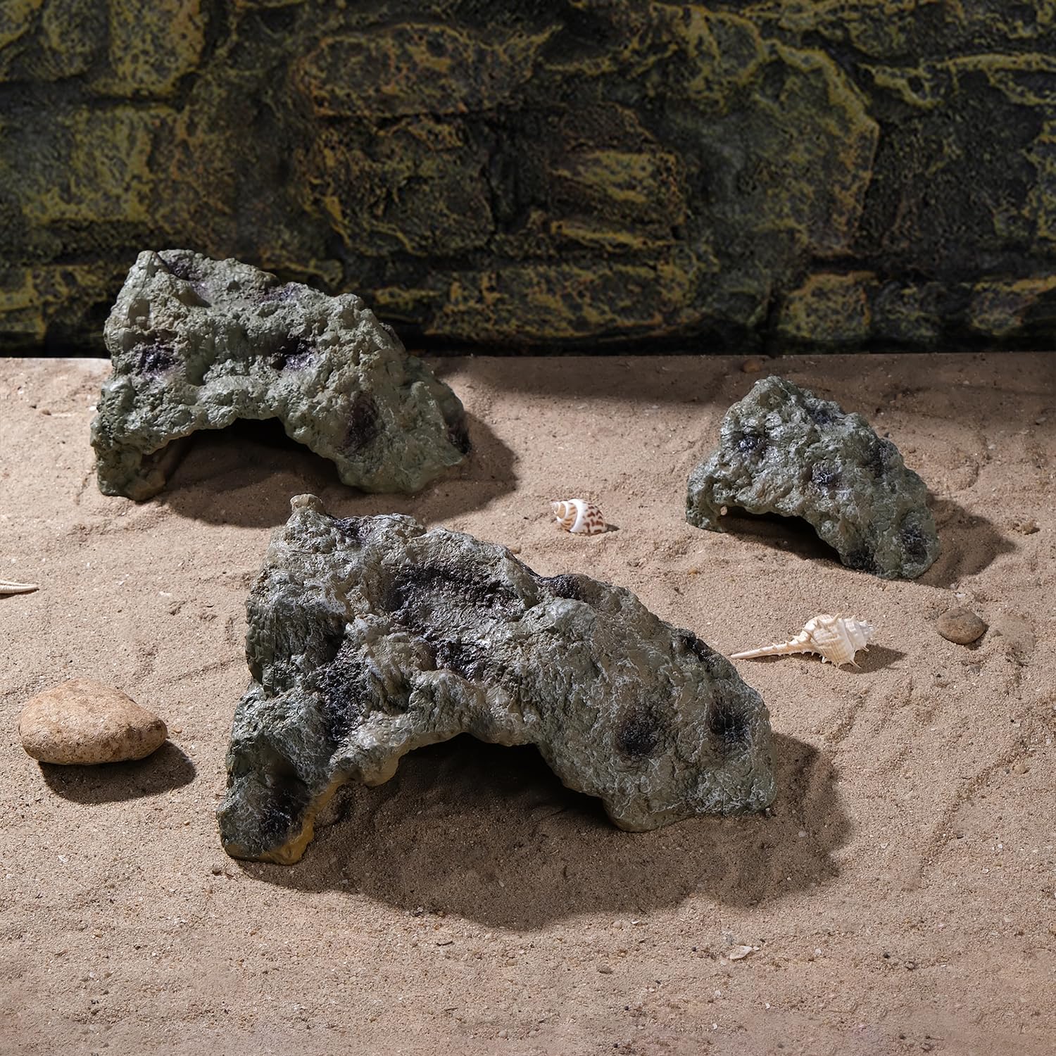 IBWell cachette-reptile-resine-sûre, matériau non toxique et durable.