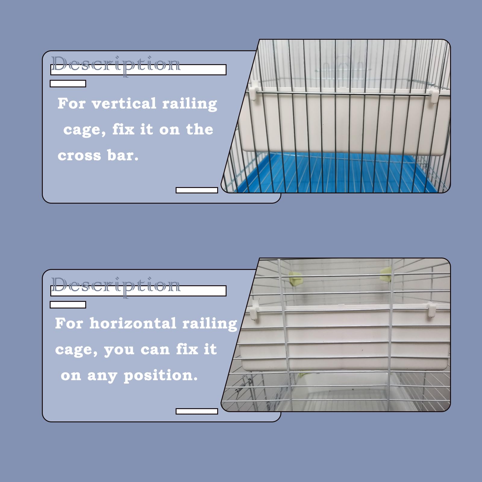 IBWell distributeur eau et nourriture pour cage d'oiseaux