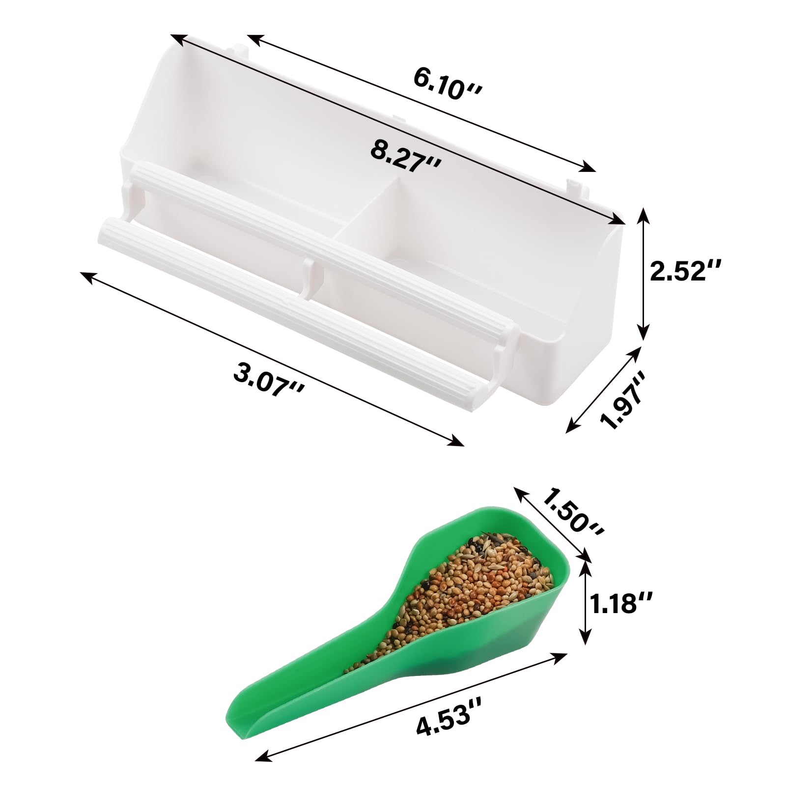 IBWell gamelle double compartiments pour nourriture et eau