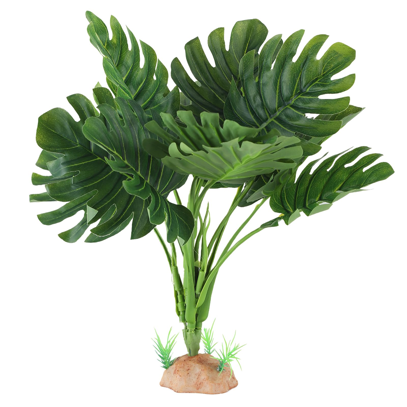 IBWell plante araignée artificielle pour terrarium offre abri et ombre pour gecko.