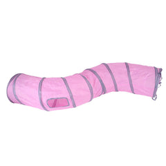 iCAGY tunnel-chat-interieur-pliable: tunnel pliable pour chats et facile à ranger.