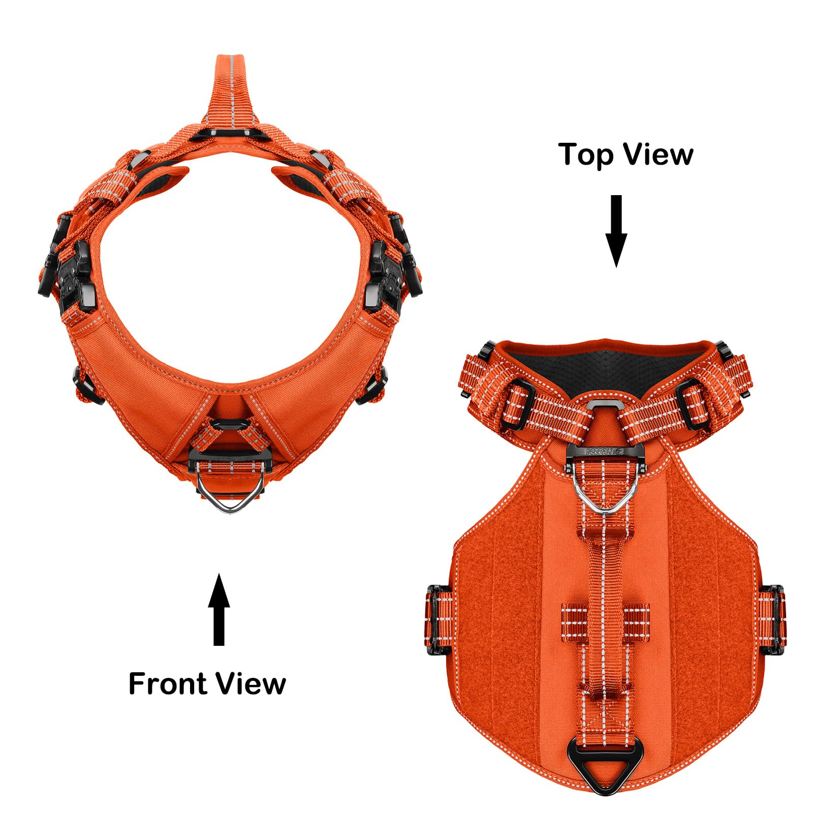 Harnais ICEFANG GN8 avec panneau patch, identification et personnalisation faciles.