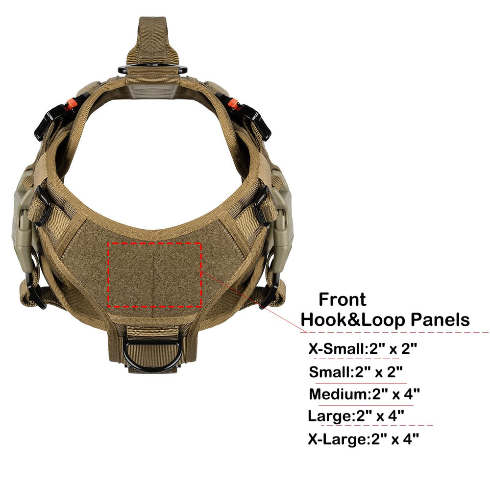 Harnais Icefang molle-pal-attaches-exterieurs, accessoires de randonnée pour chien.