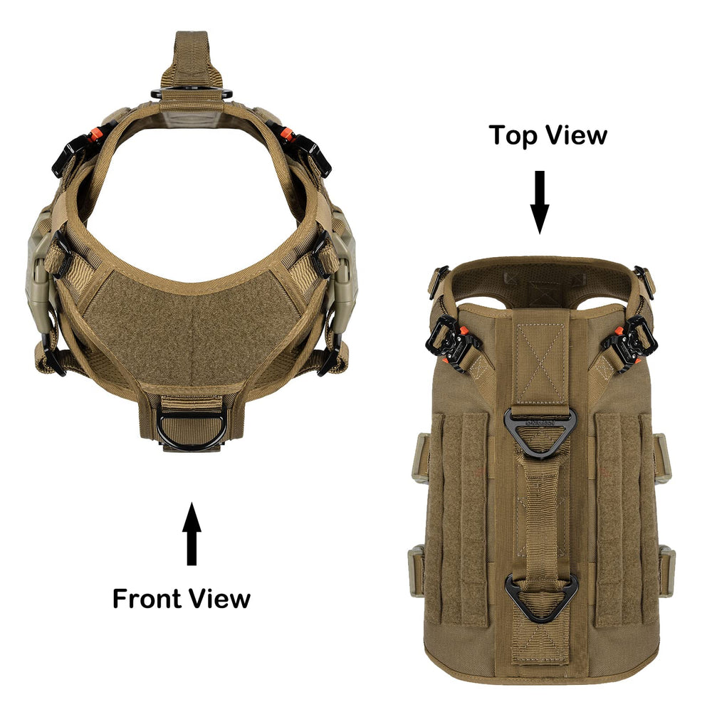 Harnais Icefang panneau-velcro pour patch d'identification, personnalisation rapide.