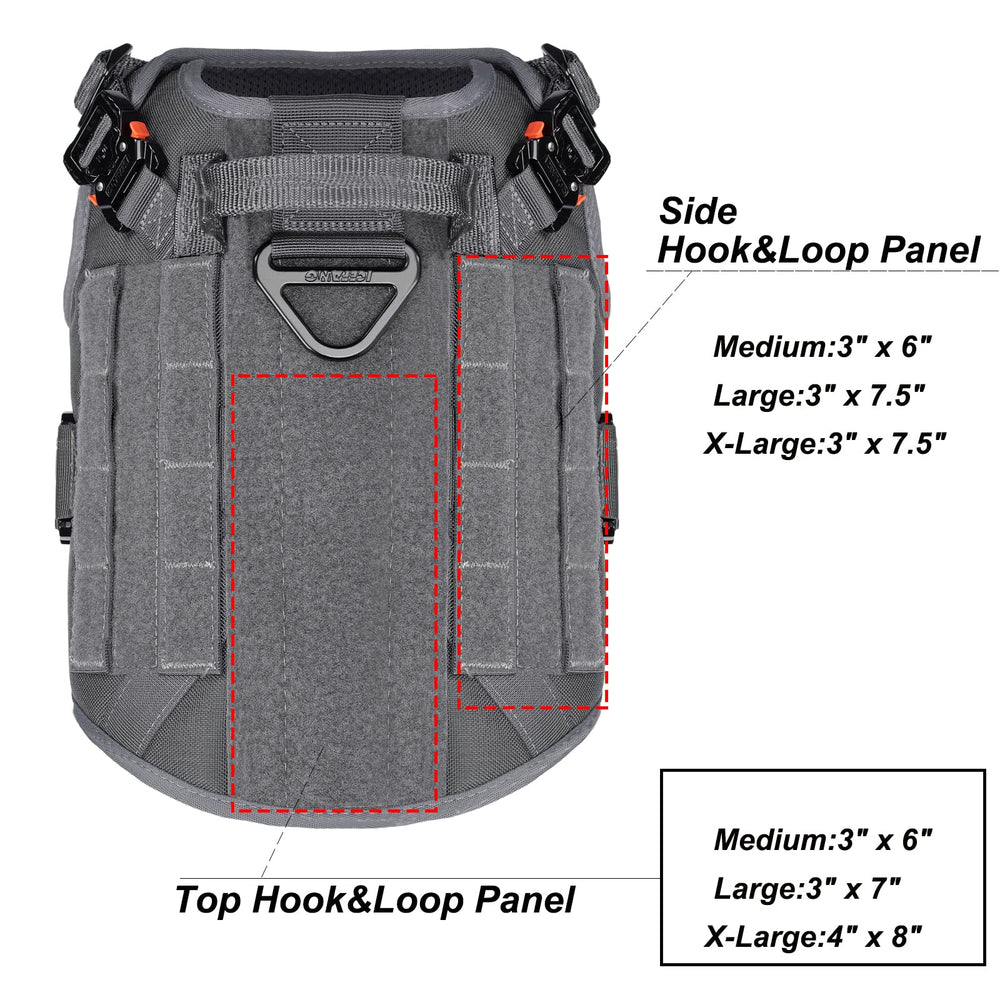 Harnais ICEFANG avec clip frontal anti-tirage pour limiter les tirages.