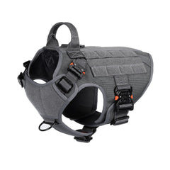 Harnais ICEFANG tactique pour chien avec quatre boucles métalliques robustes.