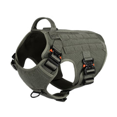 ICEFANG harnais tactique pour chien avec boucles metalliques 4x securite renforcee lors des sorties.