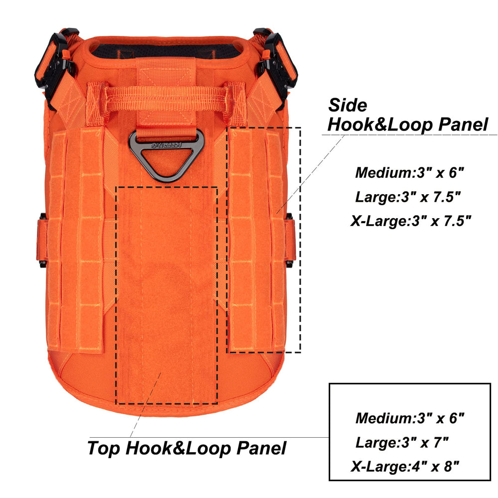 ICEFANG harnais tactique chien compatible MOLLE/PALS pour transporter du matériel.