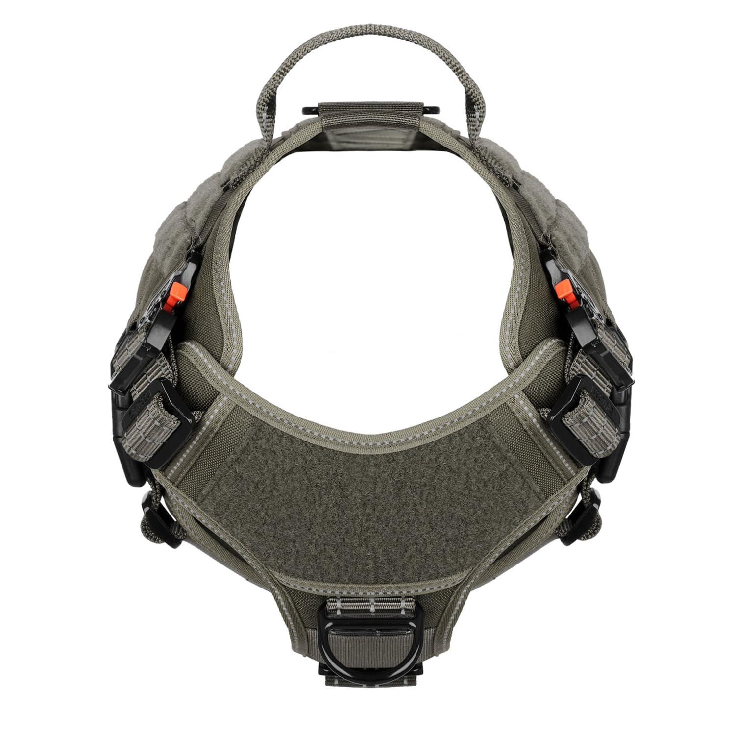 ICEFANG harnais avec panneaux MOLLE pour attacher accessoires durant l'entraînement.